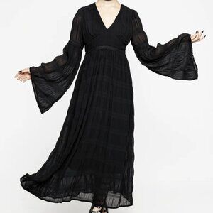 Disturbia Deirdre Flute Sleeve Maxi Dress US 16